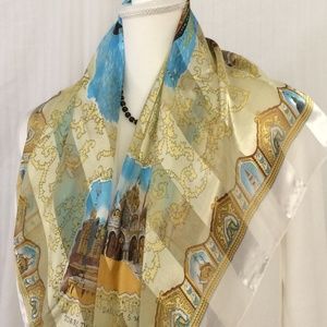 Women's Large Satin Neck Scarf Square